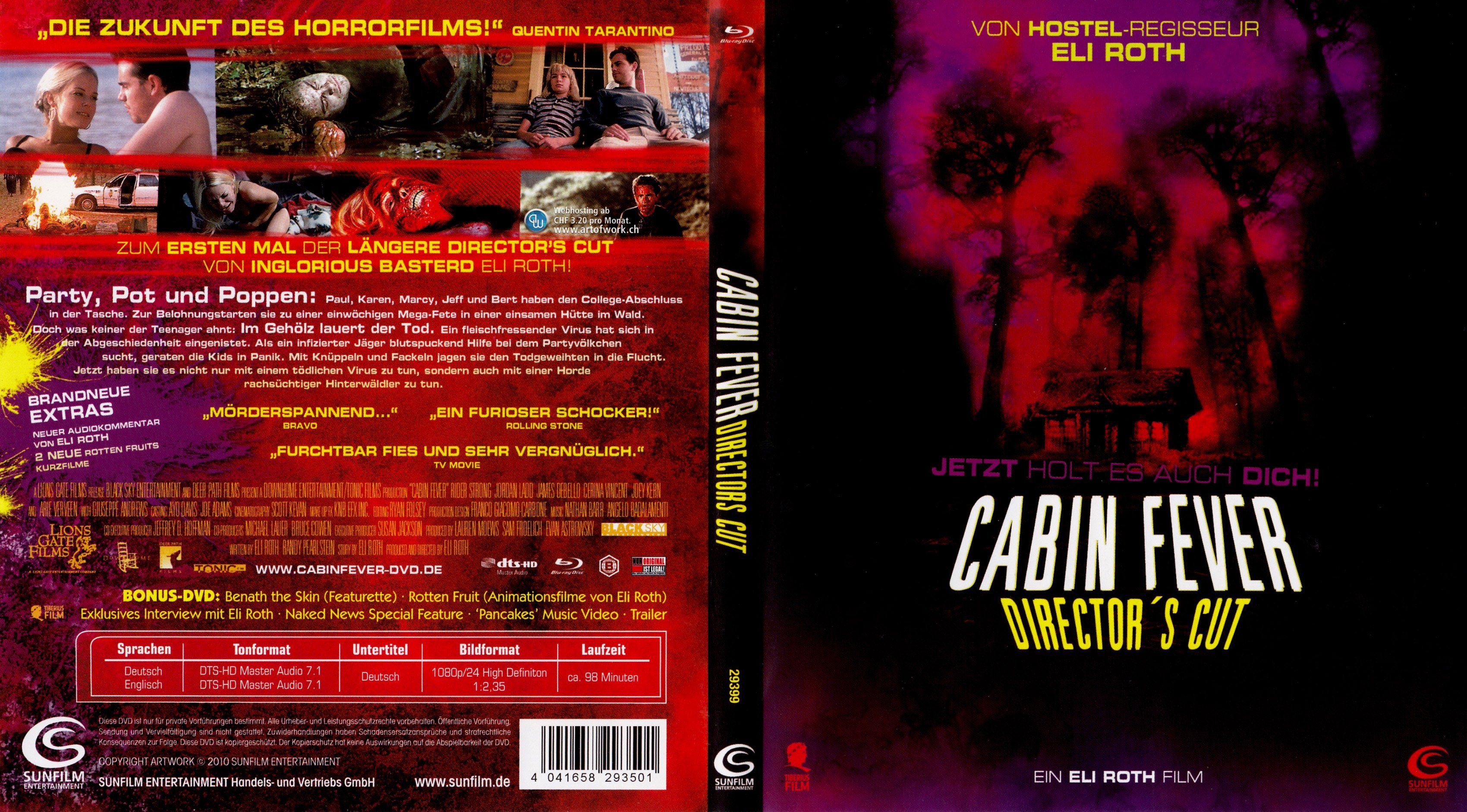 Cabin Fever Directors Cut German Blu Ray Cover German Dvd Covers