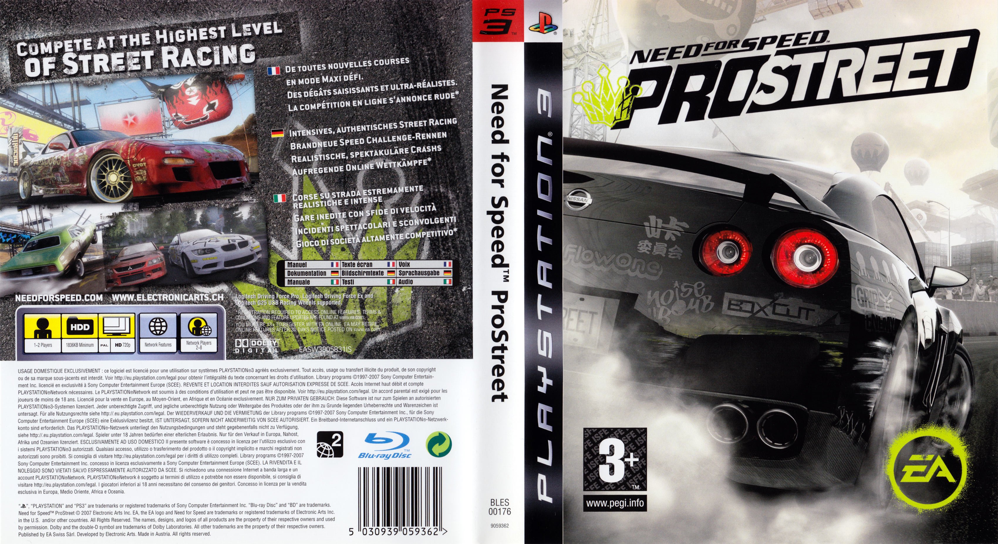 Need for Speed ProStreet - PS2 - ISO Download PortalRomscom