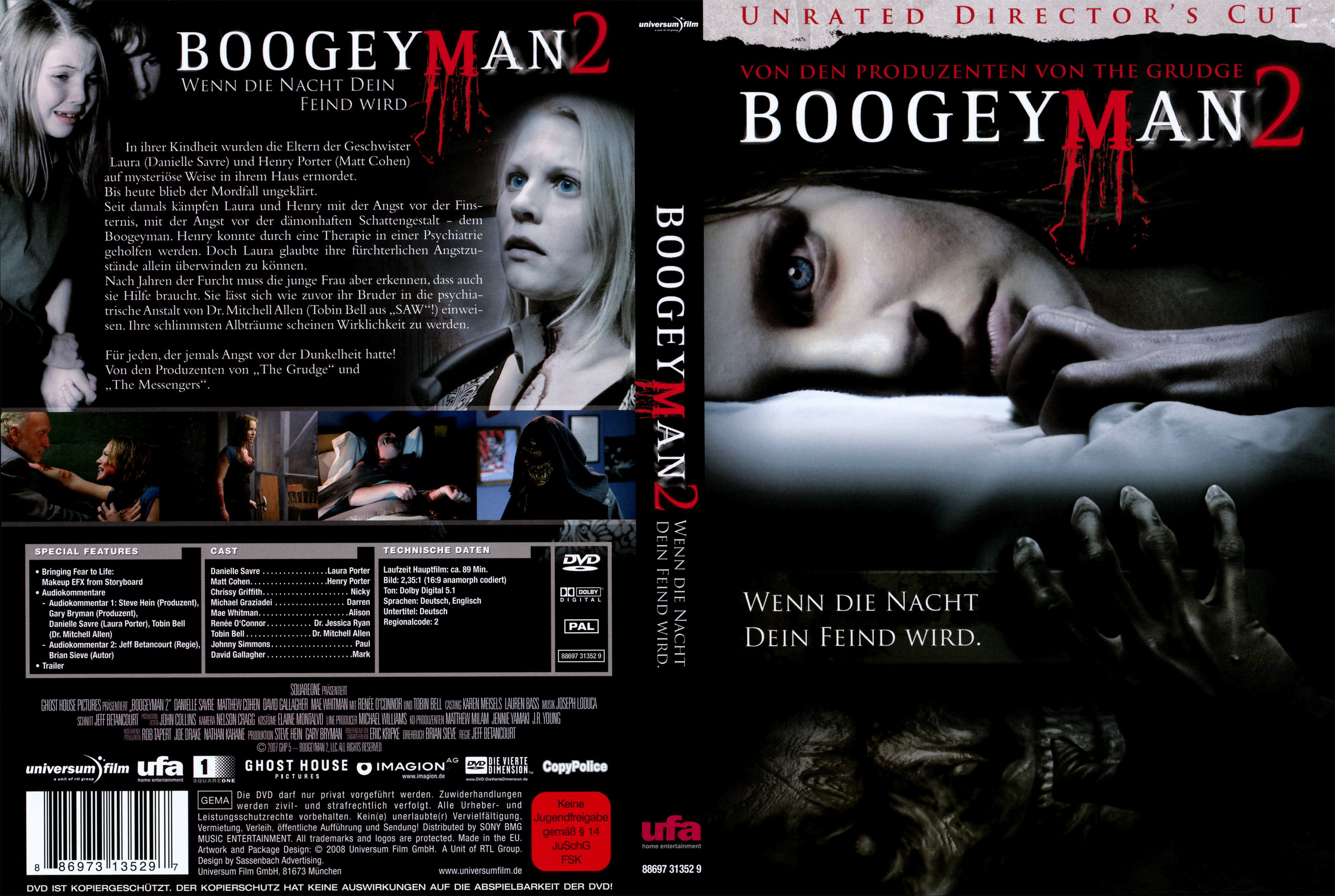 Boogeyman 2 German DVD Covers 