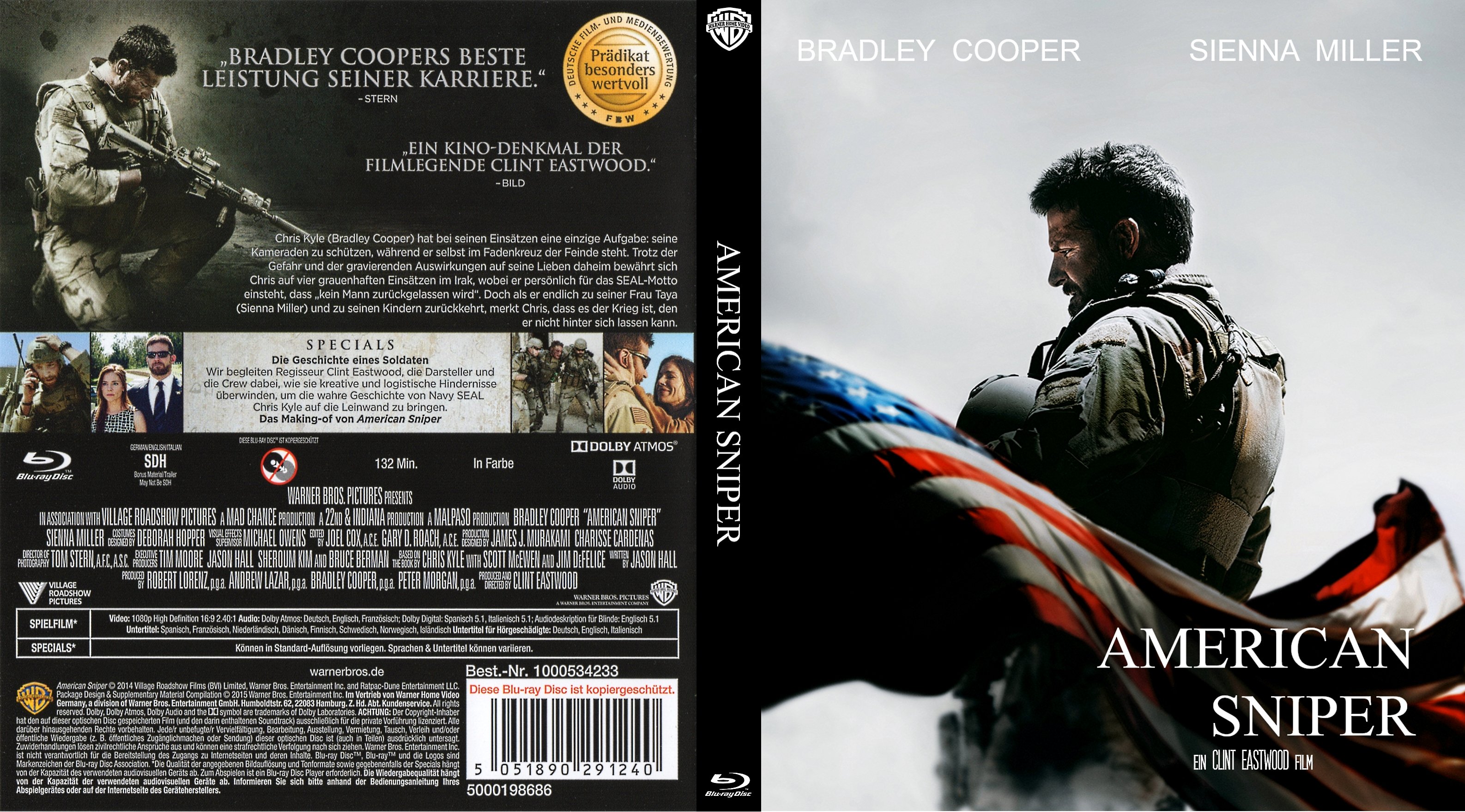 American Sniper German DVD Covers