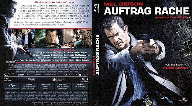 Auftrag Rache Edge of Darkness Cover ohne FSK german blu ray cover