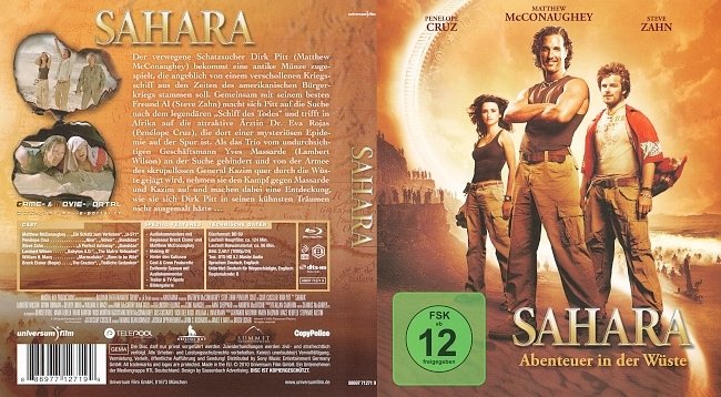 Sahara Abenteuer in der Wueste FSK 12 german blu ray cover