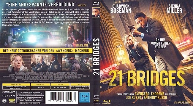 21 Bridges Cover German Deutsch german blu ray cover
