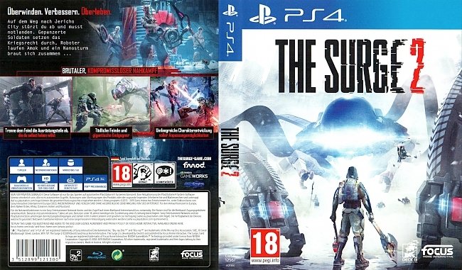 The Surge 2 Cover Playstation 4 Deutsch German german ps4 cover