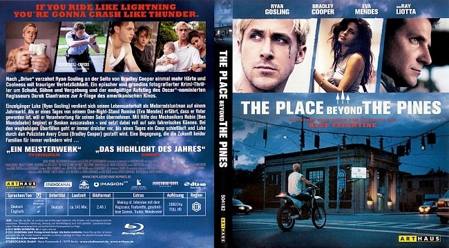 The Place Beyond the Pines Deutsch Bluray Cover German german blu ray cover