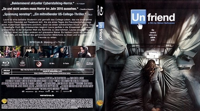 Unfriend Deutsch Blu ray Cover German german blu ray cover