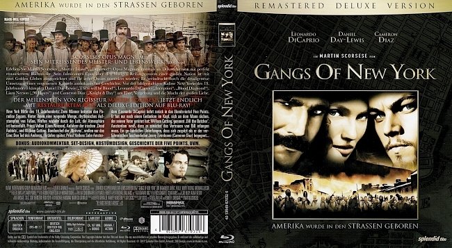 Gangs Of New York Blu ray Cover German Deutsch german blu ray cover