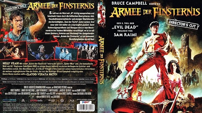 Armee der Finsternis Teil 3 Directors Cut Blu ray German Cover Deutsch german blu ray cover