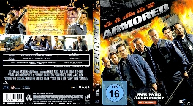 Armored wer wird ueberleben Blu ray Cover German Deutsch german blu ray cover