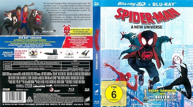 Spider Man A New Universe Blu ray Cover German Deutsch german blu ray cover