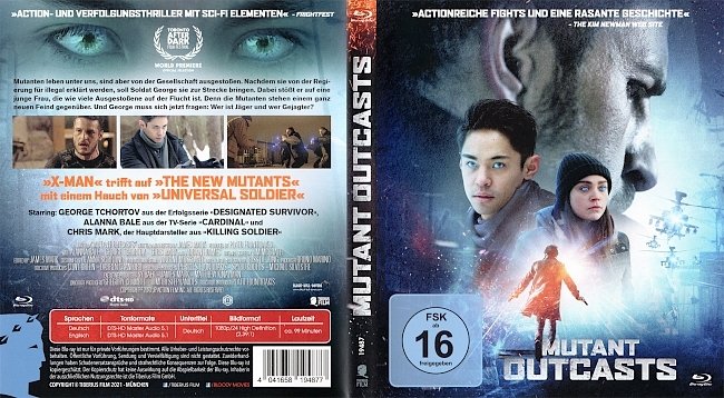 Mutant Outcasts Blu ray Cover German Deutsch german blu ray cover