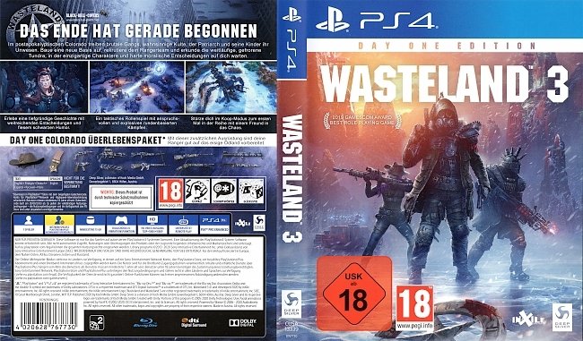 Wasteland 3 PS4 Deutsch German Covers Games german ps4 cover