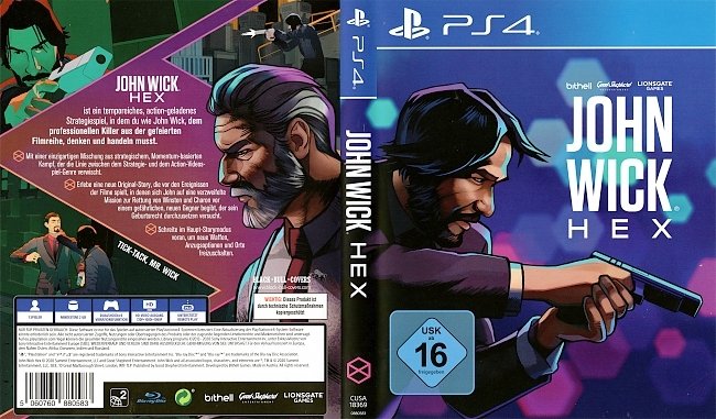 John Wick Hex PS4 Cover German Deutsch german ps4 cover