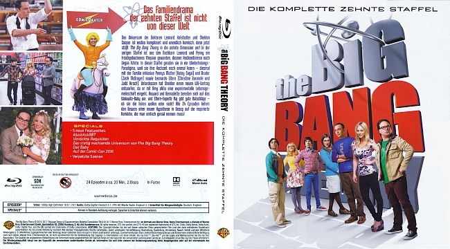 The Big Bang Theory Staffel 10 Cover German Deutsch german blu ray cover