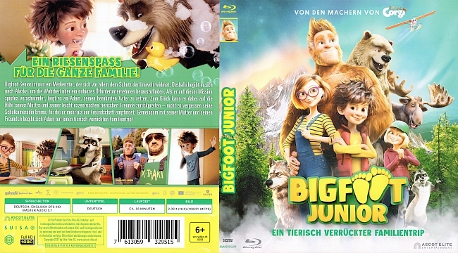 Bigfoot Junior Ein tierisch verrueckter Familientrip Bluray Cover Deutsch German german blu ray cover