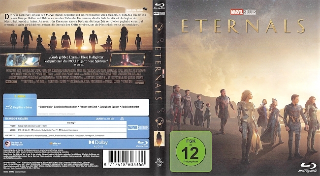 Eternals Blu ray Cover German Deutsch german blu ray cover