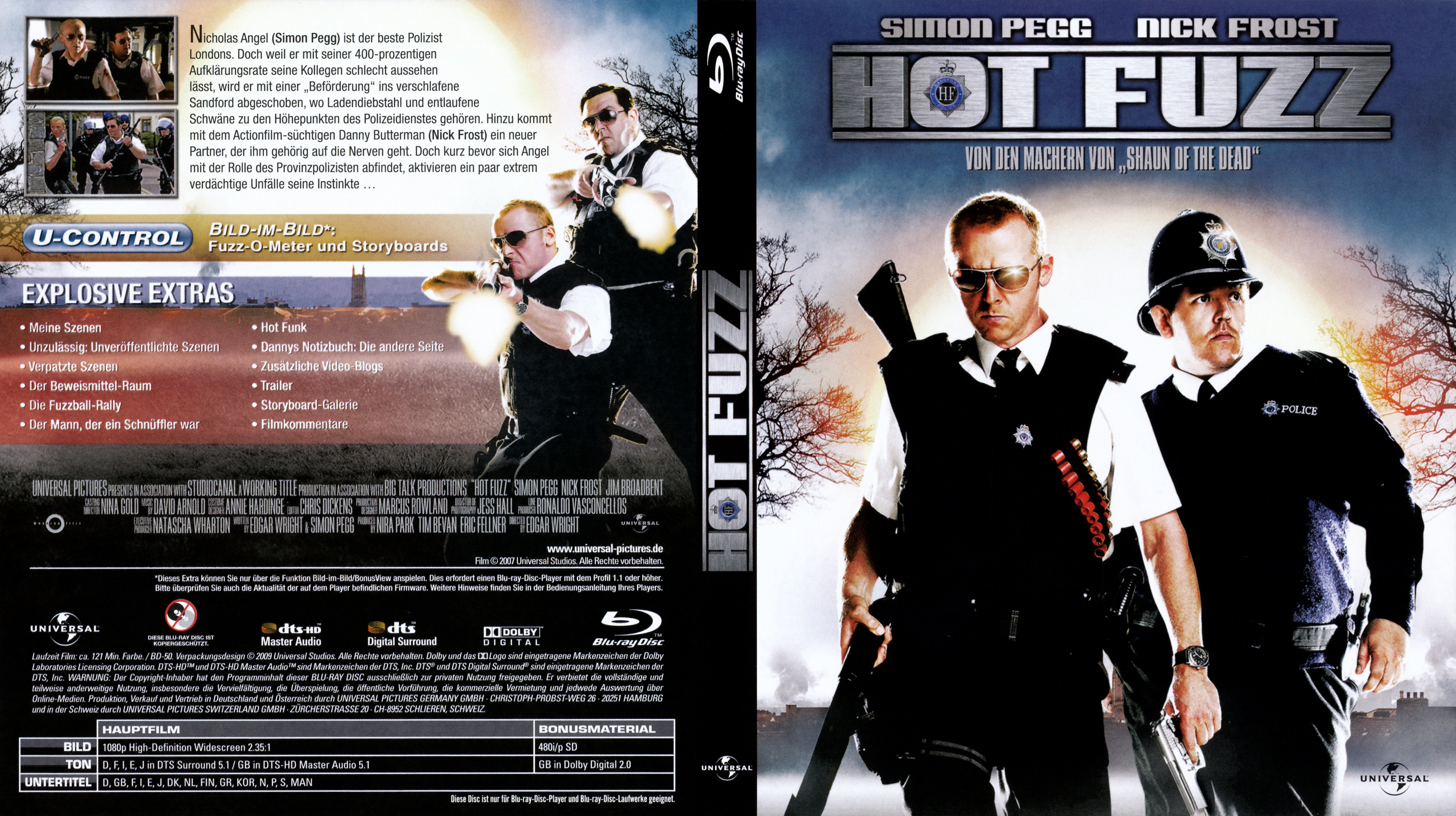 Крутые легавые 2007. Hot Fuzz (2007) Blu ray Cover. Hot Fuzz Blu ray Cover. Типа крутые легавые обложка. Двд типа крутые легавые.