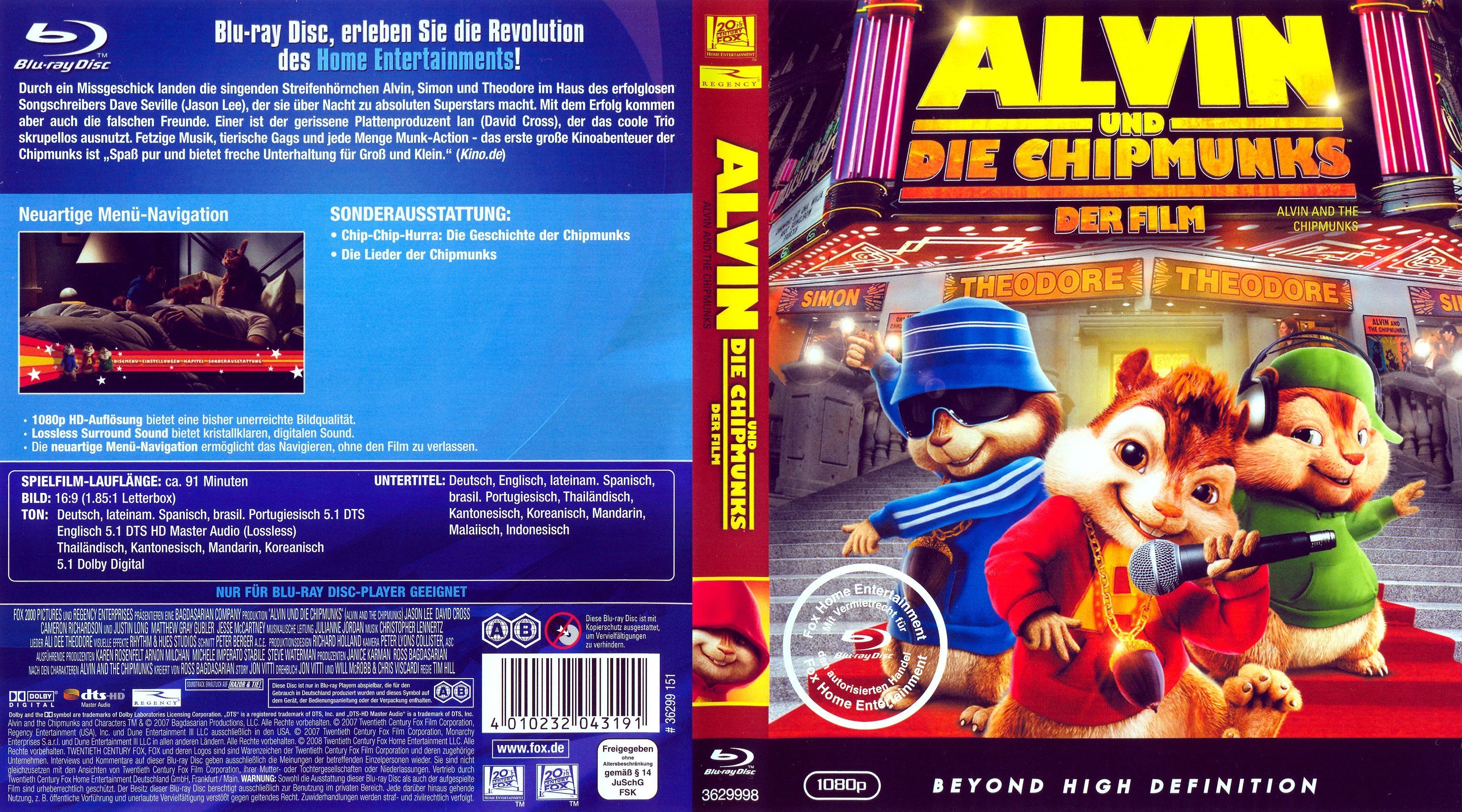 Alvin und die Chipmunks | German DVD Covers