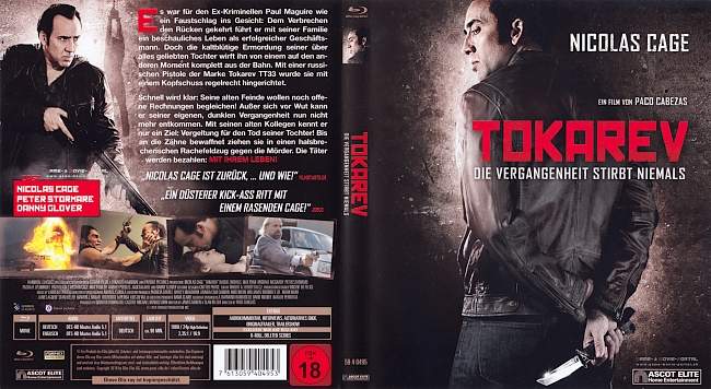 Tokarev Die Vergangenheit stirbt niemals Nicolas Cage blu ray cover german