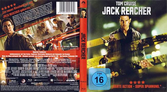 Jack Reacher Tom Cruise blu ray cover german