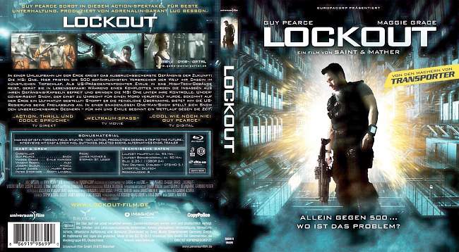 Lockout blu ray cover german