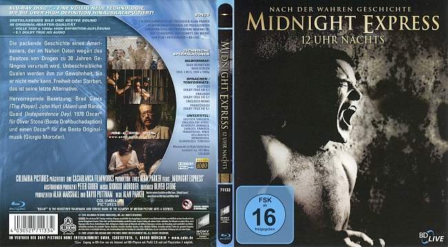 Midnight Express 12 Uhr Nachts blu ray cover german