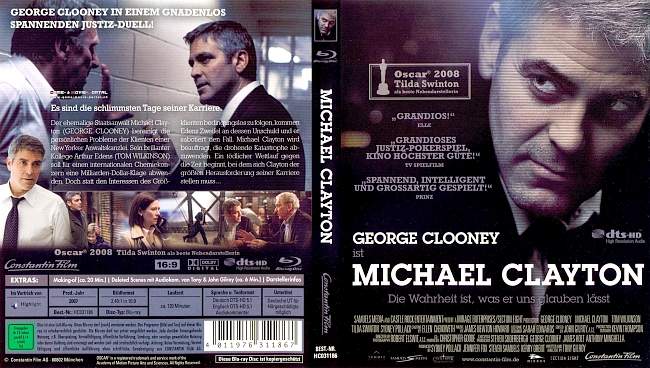 Michael Clayton George Clooney blu ray cover german
