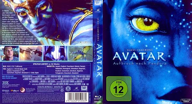 Avatar Aufbruch nach Pandora blu ray cover german