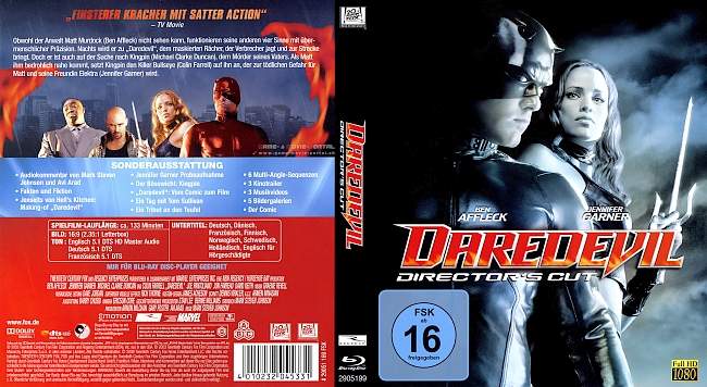 Daredevil Directors Cut blu ray cover german