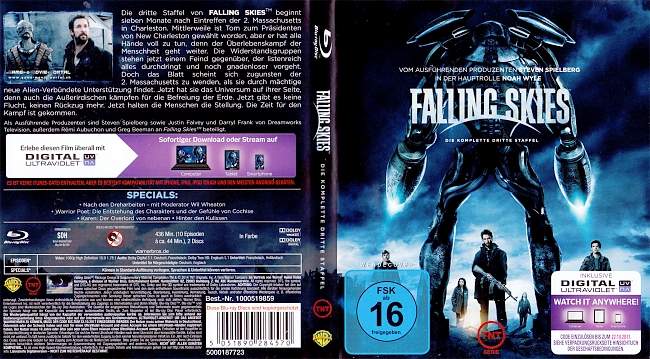 Falling Skies Staffel 3 S03 Deutsch blu ray cover german