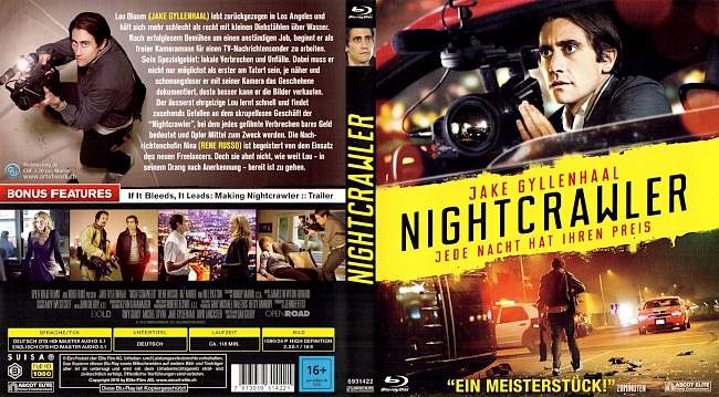 NightCrawler Jake Gyllenhaal german blu ray cover