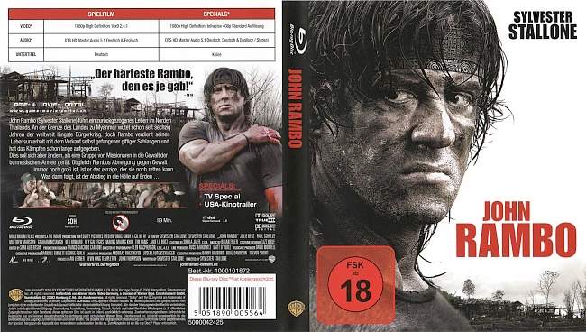 Rambo 4 John Rambo blu ray cover german