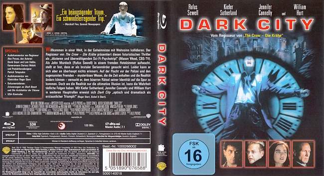 Dark City blu ray cover german