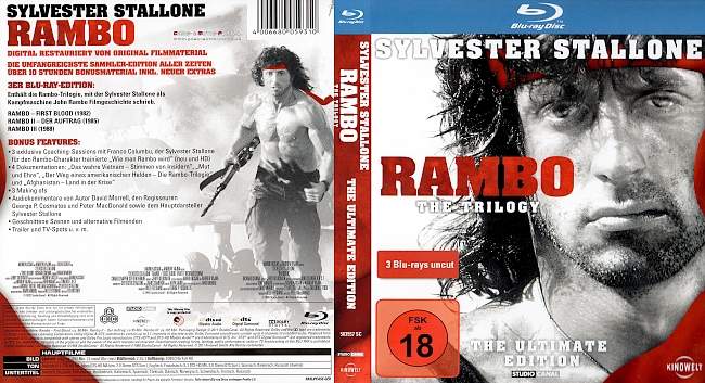 Rambo Trilogie Collection German blu ray cover german