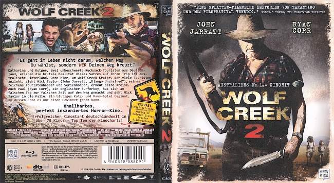 Wolf Creek 2 blu ray cover german