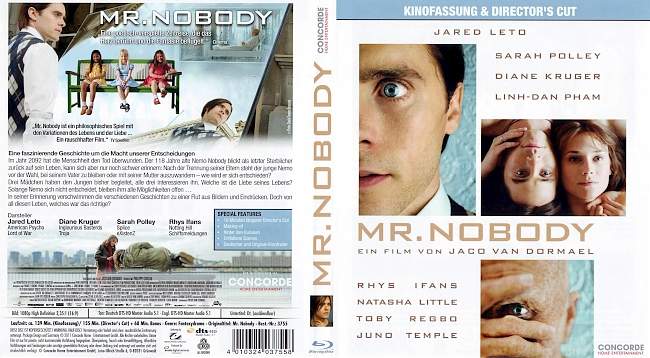 Mr Nobody blu ray cover german