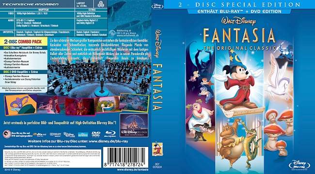 Fantasia 1941 The Original Classics german blu ray cover