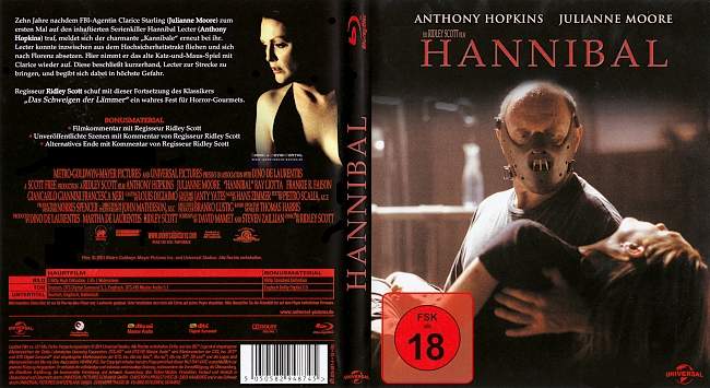 Hannibal blu ray cover german