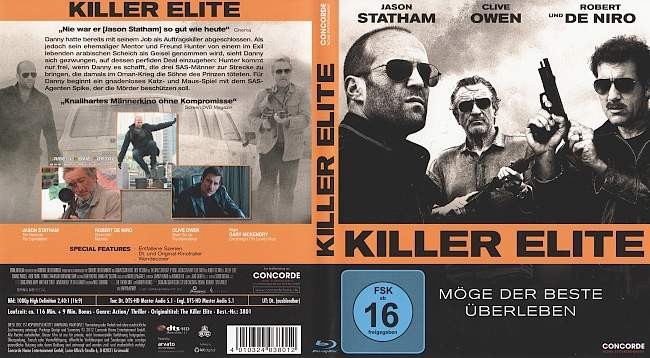 Killer Elite blu ray cover german