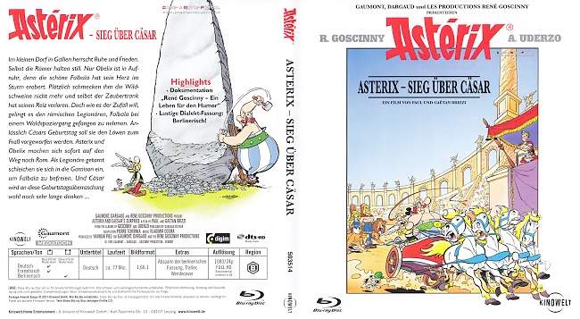 Asterix und Obelix Sieg ueber Caesar blu ray cover german