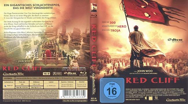 Red Cliff John Woo blu ray cover german