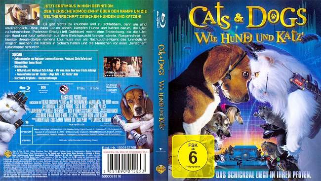 Cats And Dogs Wie Hund und Katz blu ray cover german