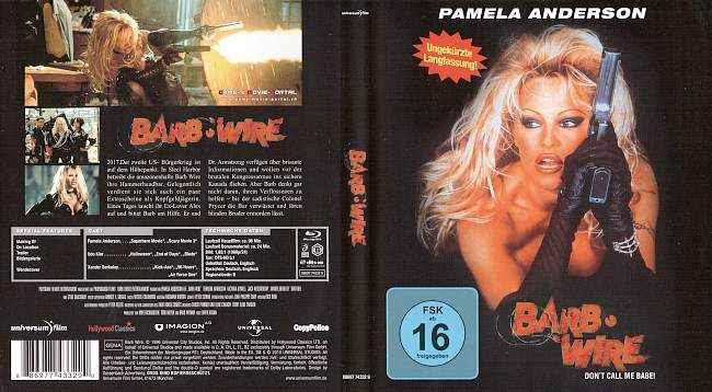 Barb Wire Pamela Anderson blu ray cover german
