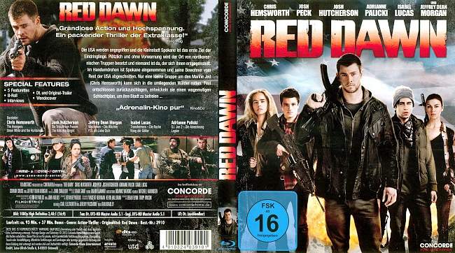 Red Dawn blu ray cover german