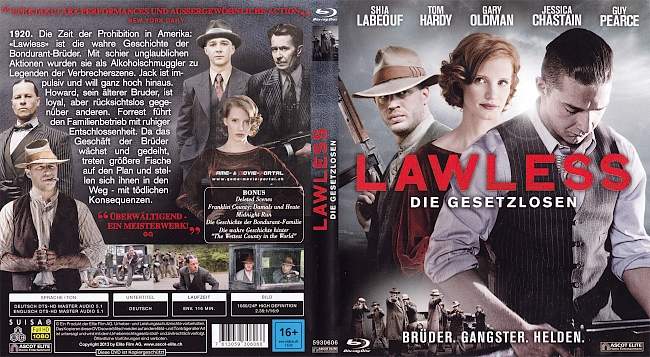 Lawless blu ray cover german