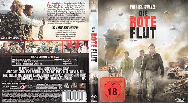 Red Dawn Die Rote Flut blu ray cover german