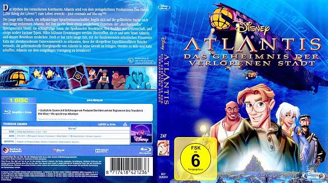 Atlantis Das Geheimnis der verlorenen Stadt german blu ray cover