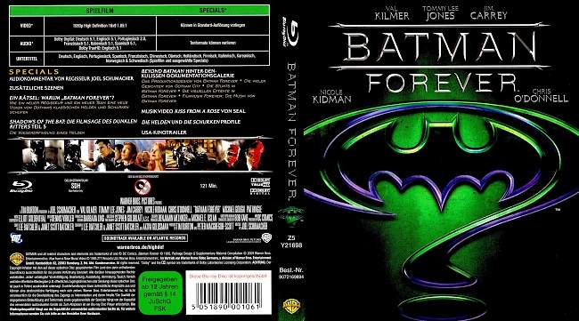 Batman Forever german blu ray cover