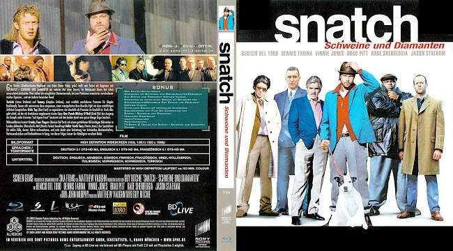 Snatch Schweine und Diamanten blu ray cover german