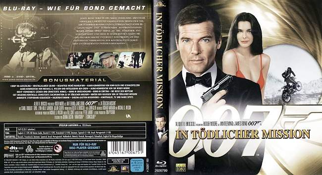 James Bond 007 In toedlicher Mission german blu ray cover